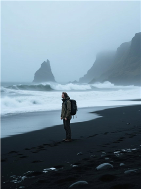 岛屿探险背包帅哥图片